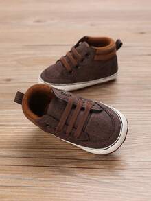 0-1岁婴儿软底休闲运动鞋，幼儿鞋，春秋季 - 棕色 - 查看 3