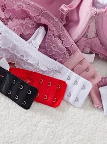 DesireSculpt Bộ Áo Lót Nữ, 4 Áo Lót Nửa Cúp Ren Gợi Cảm Nhiều Màu Sắc - Nhiều màu - Xem 5
