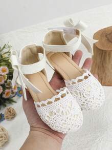 1pair Fashionable Comfortable Cute Girls Flat Shoes For Outdoor Parties And Dances