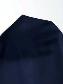 SHEIN SXY Summer Sexy Solid Color Bodycon Strapless Dress,Prom Dress - Navy Blue - View 3