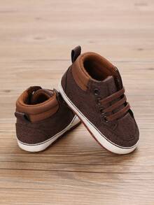 0-1岁婴儿软底休闲运动鞋，幼儿鞋，春秋季 - 棕色 - 查看 7