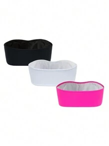 Swim Basics Summer Beach 3pcs/Set Women's Solid Color Swimwear Top