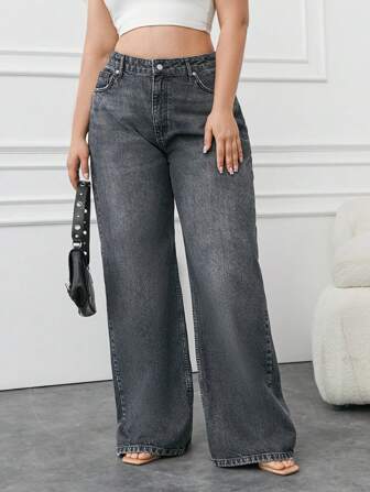 Shein jean grande taille hotsell