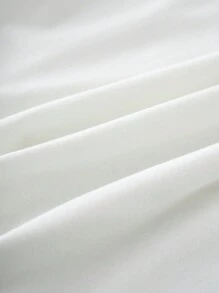 SHEIN EZwear Oversized White Round Neck Short Sleeve Casual Graphic Kiwi Fruit T-Shirt For Women, Pullover Cotton Top, Suitable For Summer - White - View 5