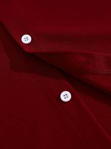 Manfinity Campus Court Men's Summer Casual Letter Printed Short Sleeve Shirts And Shorts Set - Multicolor - View 5