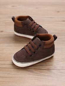 0-1岁婴儿软底休闲运动鞋，幼儿鞋，春秋季 - 棕色 - 查看 4