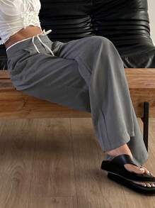 Livesso Loose Casual Women Suit Pants, Summer Daily Commute,Back To School Clothes Business Attire