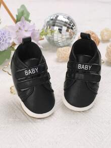 春秋经典休闲软底运动鞋适合0-1岁婴儿学步 - 黑色 - 查看 3