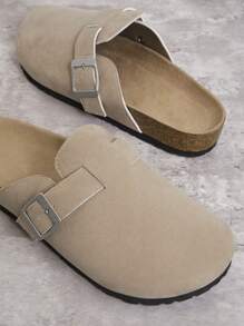 SHUZIA Women's Taupe Suede Clogs Mules Sandals Summer Shoes Spring Shoes Spring Break Easter Mother's Day Present - Coffee Brown - View 4