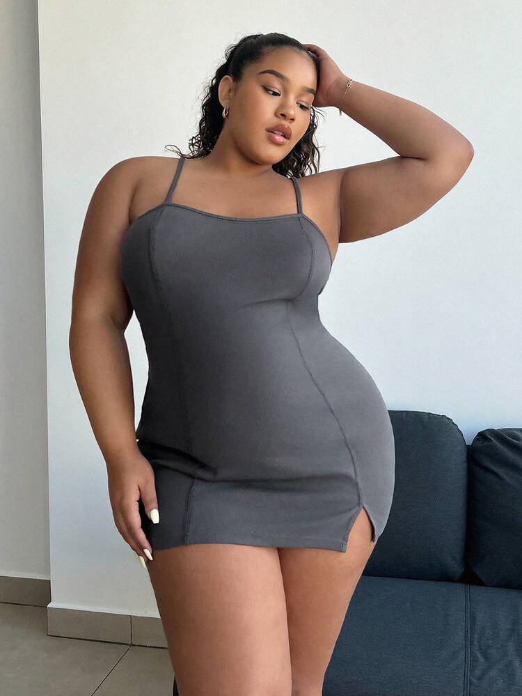 Summer Fashion Plus-Size Sports Fitness Women's Cami Dress