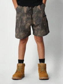 SUMWON Quần short Bermuda có túi dành cho bé gái tuổi teen có in họa tiết toàn bộ - Nhiều màu - Xem 2