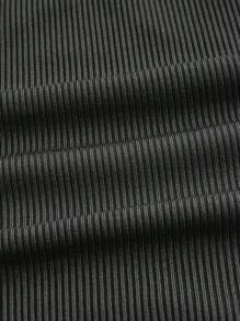 Kdsyng 女性時尚眼睛印花一字肩無袖上衣，適用於夏季 - 黑色 - 查看 3