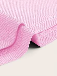 SHEIN Essnce Casual Simple Pink Sleeveless Turtleneck Tank Top For Women, Suitable For Summer Back To School - Pink - View 3