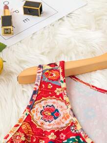 Linhara CURVE Áo ba lỗ cổ tròn không tay in họa tiết cỡ lớn cho các buổi đi chơi thường ngày mùa hè Áo phông họa tiết dành cho nữ - Nhiều màu - Xem 4