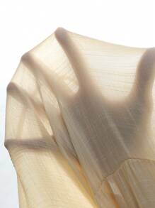 Breezaya Women's Solid Color Sleeveless Beach Dress, Perfect For Vacation - Apricot - View 7