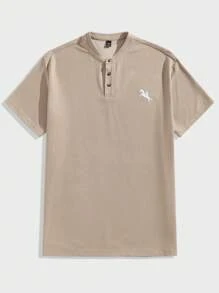 Manfinity Homme 2pcs New Men's Knit Casual Print Short Sleeve POLO Shirt For Daily Wear, Suitable For Summer - Multicolor - View 5