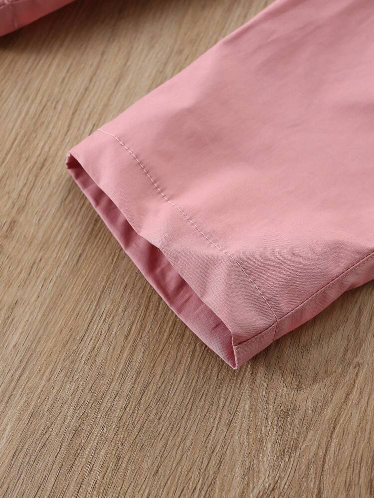 2pcs Infant/Toddler Casual Pocket Pants Set