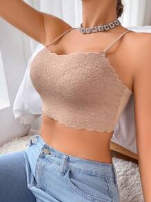 Romantic Series Lace Sexy Women Lingerie Bra, 1pc - Brown - View 3