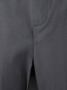 Teenager Jungen einfarbige, gerade Lässig hose mit Taschen und Knopfleiste