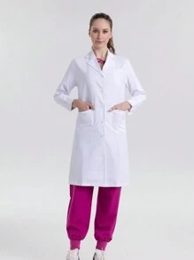 New Arrival Summer Short Sleeve Unisex White Lab Coat With Four-Way Stretch Anti-Static Fabric Doctor's Workwear