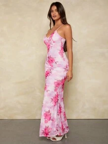 Forever 21 Hawaiian Clothes Birthday Outfit Summer Dress - Pink - View 1