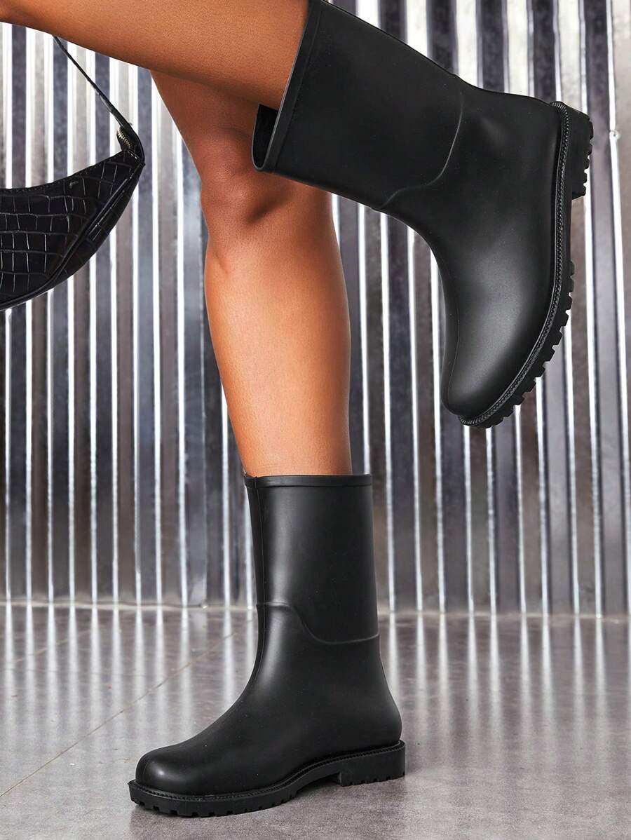 Women's Rain Boots - Black - View 1