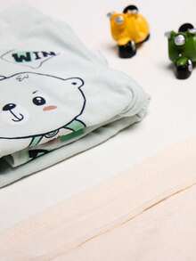 男童可愛卡通印花短褲 - 彩色 - 查看 5