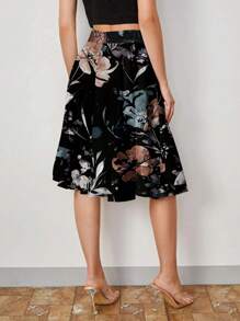 SHEIN Clasi 女士花卉印花百褶裙 - 彩色 - 查看 2