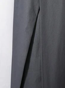 Teenager Jungen einfarbige, gerade Lässig hose mit Taschen und Knopfleiste