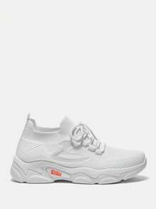 CUCCOO BASICS Women White Fashion Floral Printing Breathable Lightweight Outdoor Casual Sports Shoes Vacation Shoes Summer Casual Sports Shoes Casual Shoes School Supplies Back To School Shoes For Women Sneakers Spring Shoes Easter Tainers