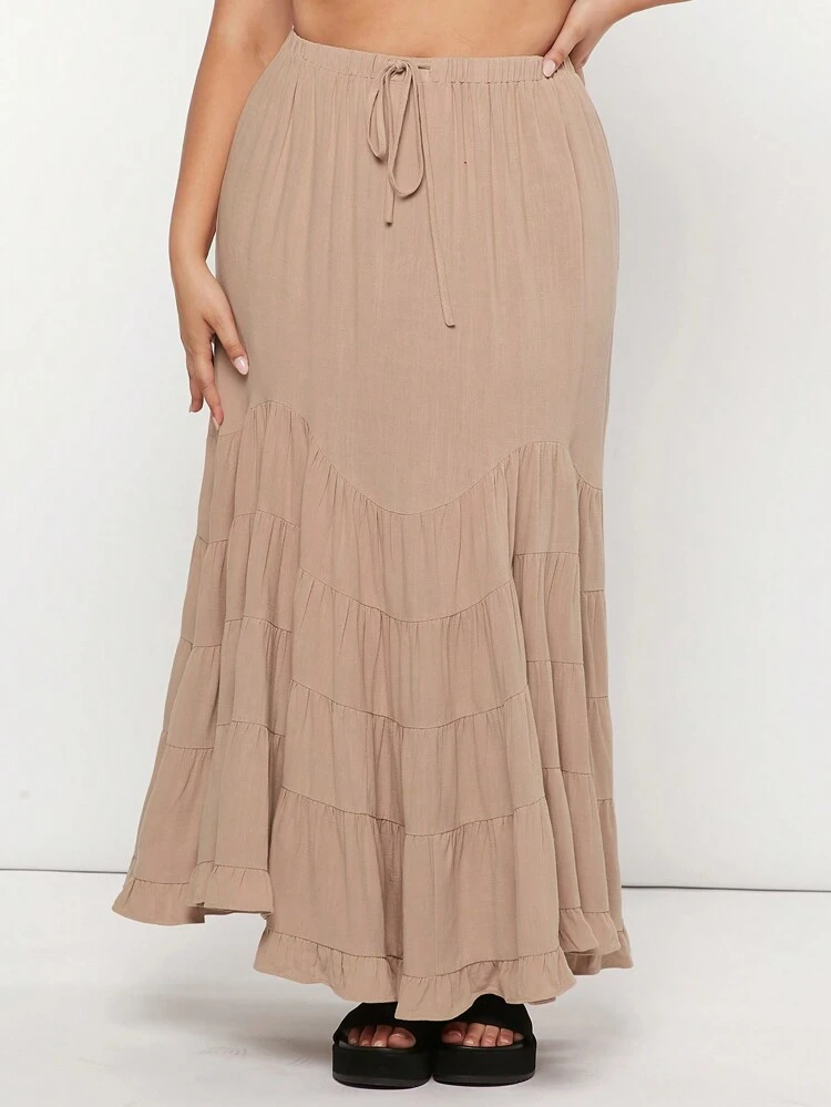 Plus Size Women's Western Vacation Beach Skirt, Summer