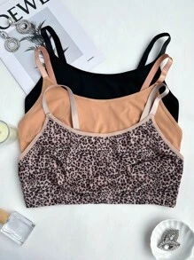 3 cái/bộ Plus Size Áo ngực co giãn cao thoải mái - Nhiều màu - Xem 1