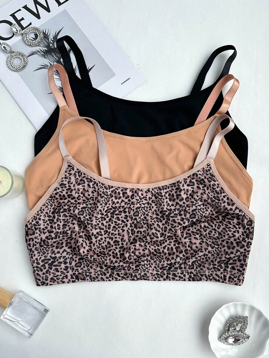 3 cái/bộ Plus Size Áo ngực co giãn cao thoải mái - Nhiều màu - Xem 1