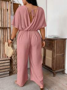 SHEIN Clasi 無背短袖連身褲，通勤款式