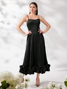 Modelyn Women's Plain And Simple Daily Tank Dress Long Evening Dresses