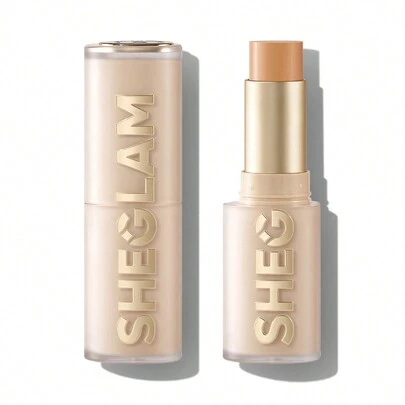 SHEGLAM Skin Magnet 高遮瑕粉底棒-桃色 持久無毛孔 無瑕疵 易於使用 全面遮瑕粉底棒 適合所有膚質 不褪色 防汗 輕盈 零殘忍 光滑 肌膚般妝效 透氣粉底棒 溫和配方粉底化妝品 品牌 美容 化妝 化妝品 適合女性與女孩 完美搭配夏季春季 Y2K 時尚 流行 生日 母親節禮物 假期 派對準備就緒 最佳顏色