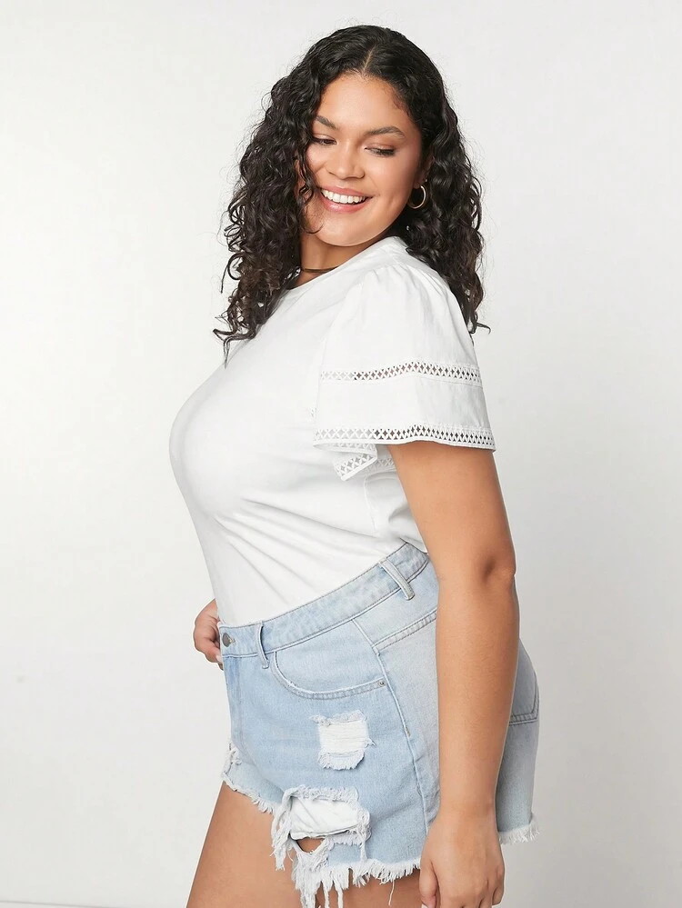 Summer Plus Size Women's T-Shirt For Western Beach Vacation