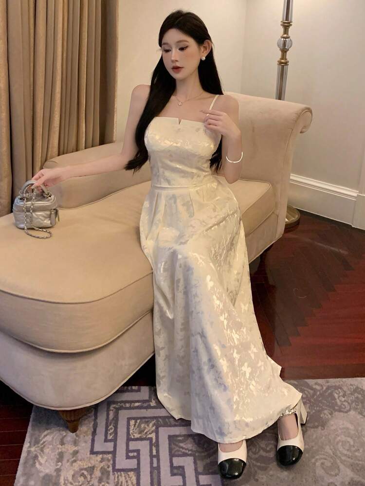 Elegant Printed Spaghetti Strap Top And Skirt Set For Women, Daily Wear Prom Dress,Women Two Piece Sets