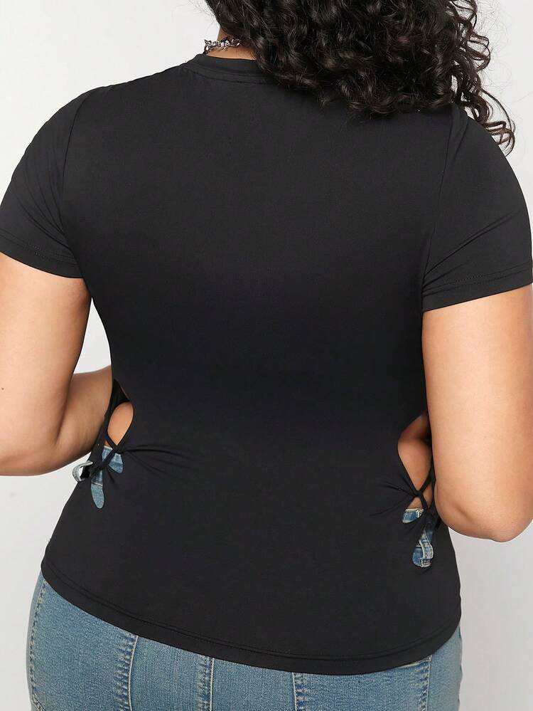 Summer Y2K Punk Plus Size Graphic Printed Women T-Shirt