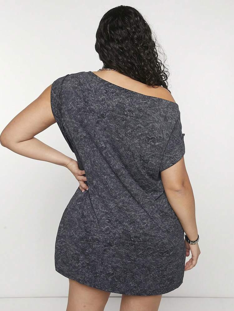 Summer Y2K Punk Pattern Plus Size Women's Dress