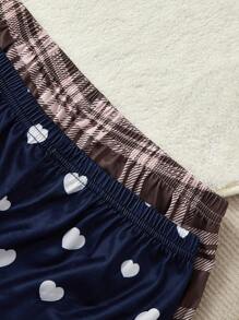 Conjunto de dos piezas para niña preadolescente, simple y elegante, con pantalones cortos estampados y camiseta de manga corta, ropa para estar en casa