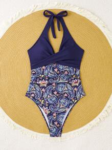 SHEIN Swim 女士连体泳衣（已购买版权）夏季 - 彩色 - 查看 6