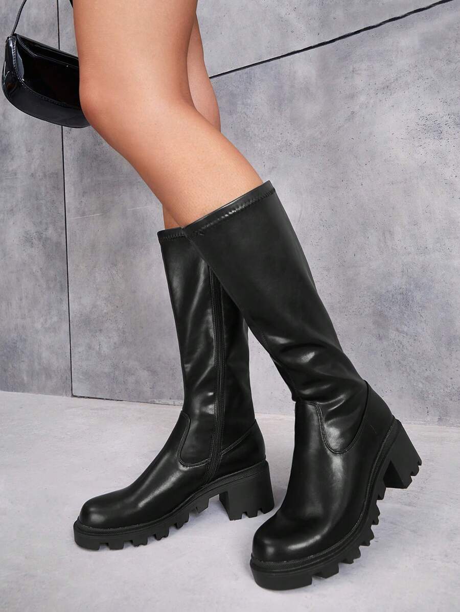 CUCCOO BIZCHIC 女士時尚黑色優雅簡約戶外靴度假鞋夏季特惠 - 黑色 - 查看 1