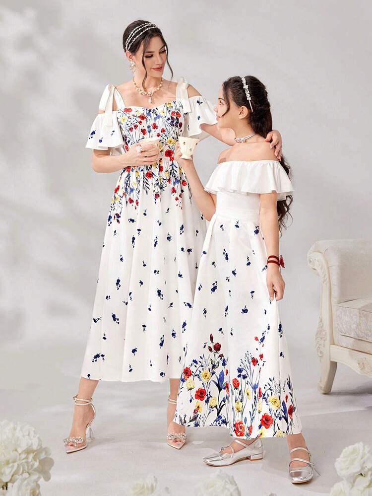 Women's Casual Printed Simple Daily Dress (Random Pattern)