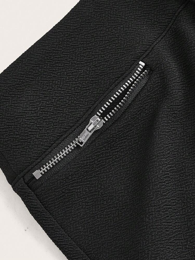 Women's Daily Basic Elegant Simple Button Zipper Bodycon Shorts