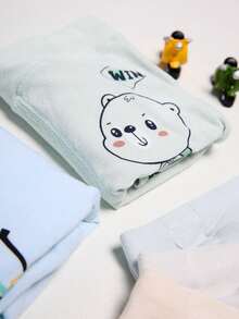 男童可愛卡通印花短褲 - 彩色 - 查看 4