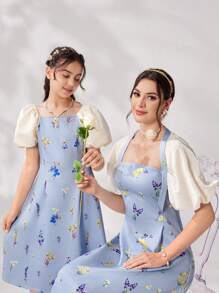 Modelyn 女士随机印花简约风格阿拉伯日常连衣裙长款晚礼服 - 彩色 - 查看 8