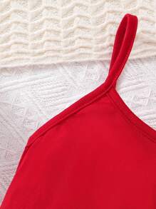 SHEIN Explorewe 少女印花T卹和緊身連體褲休閒2件套裝 - 白色 - 查看 6