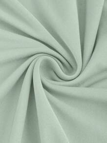 Sweetra Women's Simple Solid Color Sleeveless Dress Maxi Women Outfit - Mint Green - View 3