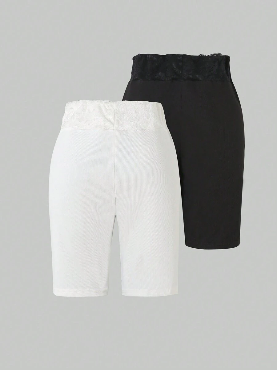 Quần legging dài tới bắp chân dành cho tuổi teen Girl mùa hè, 2 chiếc - Nhiều màu - Xem 1